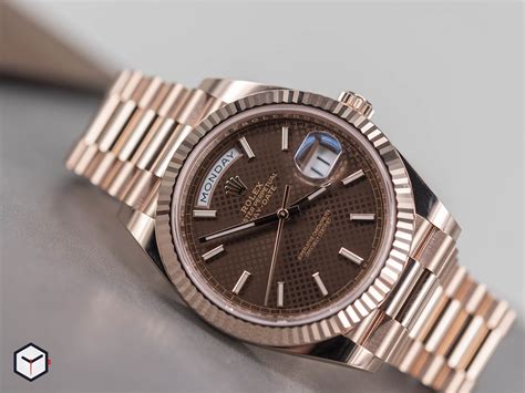 rolex day date chocolate price|Rolex Day-Date 40 228235.